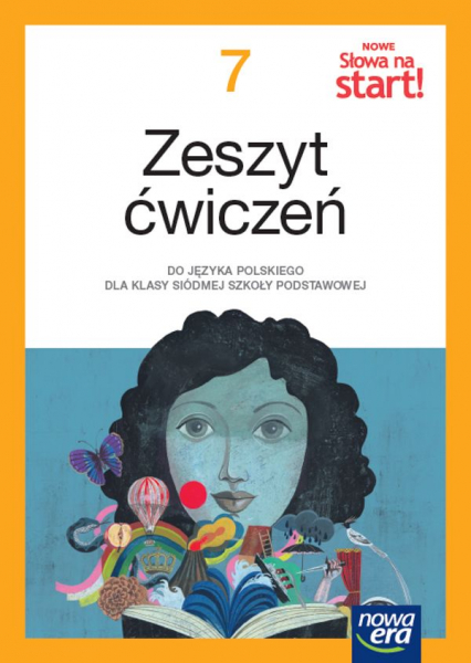 Język polski słowa na start! NEON zeszyt ćwiczeń dla klasy 7 szkoły podstawowej EDYCJA 2023-2025 - Ginter Małgorzata | okładka
