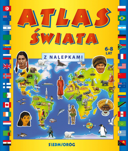 Atlas świata z nalepkami -  | okładka