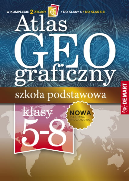 Pakiet atlas geograficzny szkoła podstawowa klasy 5-8 - Opracowanie Zbiorowe | okładka