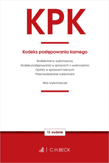KPK. Kodeks postępowania karnego oraz ustawy towarzyszące wyd. 12 -  | okładka