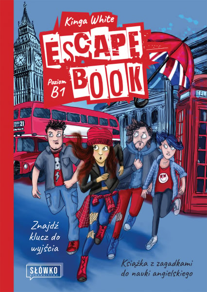 Escape Book. Znajdź klucz do wyjścia Książka z zagadkami do nauki angielskiego - Kinga White | okładka