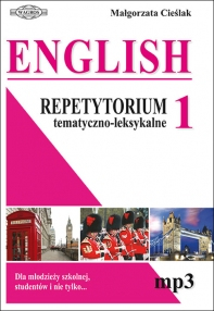 English 1 Repetytorium tematyczno – leksykalne (+mp3) - Małgorzata Cieślak | okładka