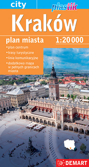Kraków plan miasta 1:20 000 - Opracowanie Zbiorowe | okładka
