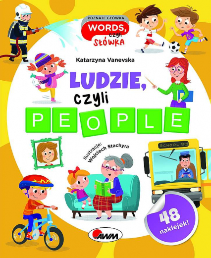 Ludzie czyli people. Poznaje główka words, czyli słówka - Katarzyna Vanevska | okładka