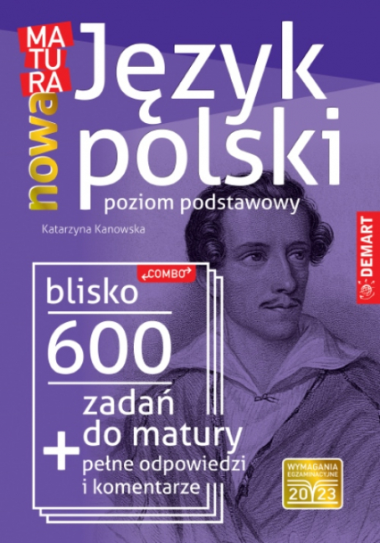 Język polski poziom podstawowy. 600 zadań do matury. Nowa matura -  | okładka