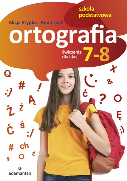 Ortografia. Ćwiczenia dla klas 7-8 szkoły podstawowej -  | okładka