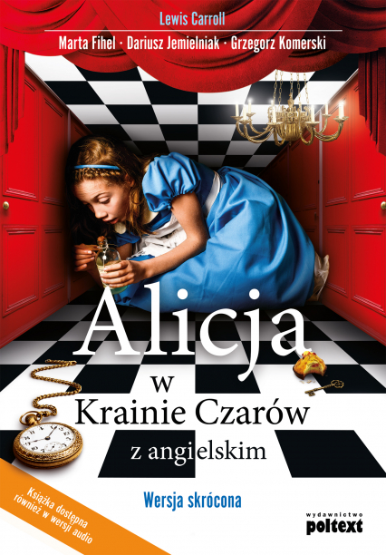 Alicja w Krainie czarów z angielskim wersja skrócona - Lewis Carroll | okładka