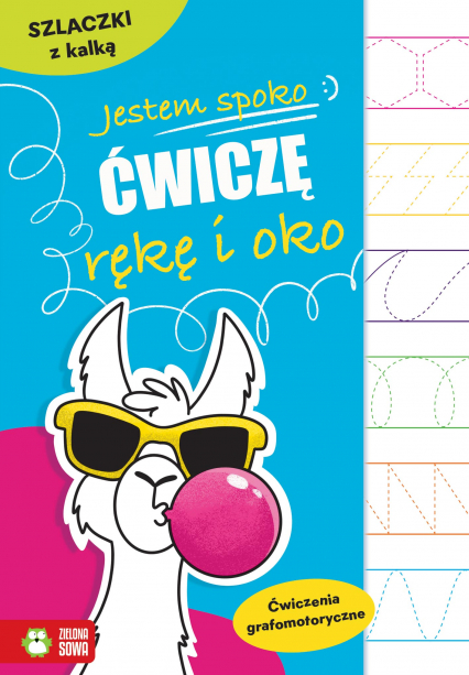 Szlaczki z kalką. Ćwiczenia grafomotoryczne. Jestem spoko. Ćwiczę rękę i oko - Ewelina Protasewicz | okładka