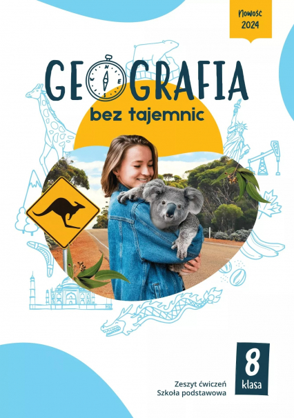 Geografia bez tajemnic zeszyt ćwiczeń klasa 8 szkoła podstawowa -  | okładka