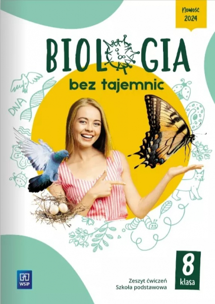 Biologia bez tajemnic zeszyt ćwiczeń klasa 8 szkoła podstawowa -  | okładka