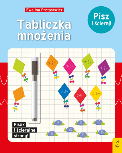 Tabliczka mnożenia. Pisz i ścieraj! -  | okładka