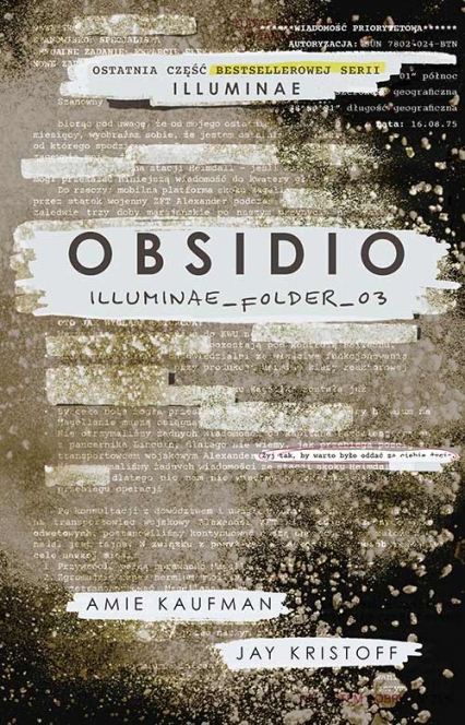 Obsidio - Amie Kaufman, Jay Kristoff | okładka