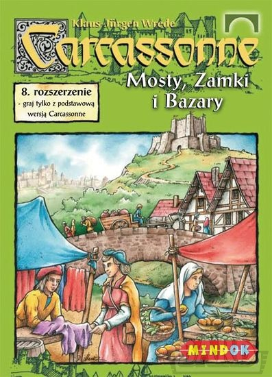 Carcassonne - Mosty Zamki i Bazary - rozszerzenie do gry planszowej - Klaus-Jürgen Wrede | okładka