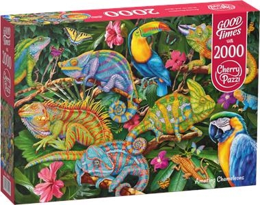 Puzzle 2000 CherryPazzi Amazing Chameleons 50101 -  | okładka