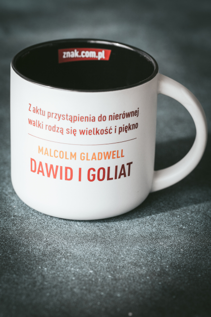 Malcolm Gladwell, „Dawid i Goliat” - kubek motywacyjny -  | okładka