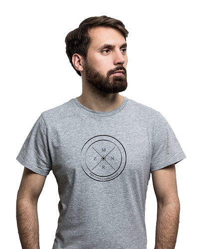 Koszulka "Mężczyzna z nieba rodem" - rozmiar XL (szara) - Dobroci.pl | okładka