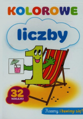 Kolorowe liczby. Piszemy i bawimy się 32 naklejki - | mała okładka