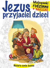 Malowanki rodzinne +naklejki Jezus przyjaciel dzieci - | mała okładka