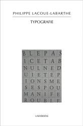 Typografie - Philippe Lacoue-Labarthe | mała okładka