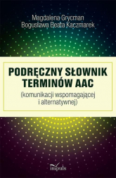 Podręczny słownik terminów AAC (komunikacji wspomagającej i alternatywnej) - Grycman Magdalena, Kaczmarek Bogusława Beata | mała okładka
