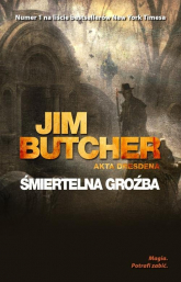Śmiertelna groźba - Jim Butcher | mała okładka