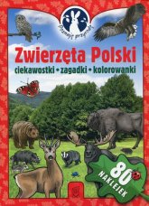 Zwierzęta Polski Poznaję przyrodę Ciekawostki Zagadki Kolorowanki - Opracowanie Zbiorowe | mała okładka