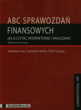 ABC sprawozdań finansowych Jak je czytaćinterpretować i analizować - Hońko Stanisław | mała okładka