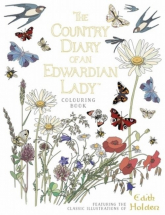 The Country Diary of an Edwardian Lady Colouring Book - Edith Holden | mała okładka