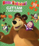 Masza i Niedźwiedź Czytam i układam 30 puzzli - | mała okładka
