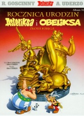 Asteriks 34 Rocznica urodzin Asteriksa i Obeliksa Złota księga - Albert Uderzo, René Goscinny | mała okładka