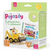 Pojazdy Książeczka i cztery układanki Puzzle dla malucha - | mała okładka