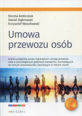 Umowa przewozu osób - Ambożuk Dorota, Dąbrowski Daniel, Wesołowski Krzysztof | mała okładka