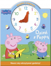 Świnka Peppa Książka z zegarem Dzień z Peppą -  | mała okładka
