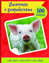 Zwierzęta z gospodarstwa książeczka z plakatem i 100 naklejek - | mała okładka