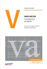Vade-mecum Transliteracja autografu - Cyprian Norwid | mała okładka