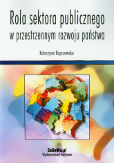 Rola sektora publicznego w przestrzennym rozwoju państwa - Katarzyna Kopczewska | mała okładka
