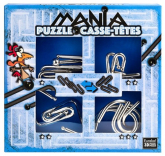 Łamigłowki metalowe 4 sztuki Puzzle-mania zestaw niebieski -  | mała okładka