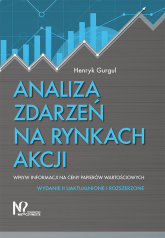 Analiza zdarzeń na rynkach akcji Wpływ informacji na ceny papierów wartościowych - Gurgul Henryk | mała okładka