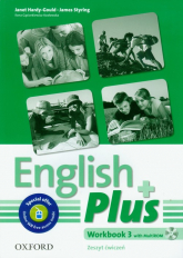 English Plus 3 Workbook z płytą CD - Gąsiorkiewicz-Kozłowska Ilona, Hardy-Gould Janet, Styring James | mała okładka