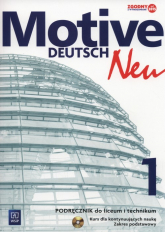 Motive Deutsch Neu 1 Podręcznik + CD Zakres podstawowy Liceum, technikum - Danuta Koper, Jarząbek Alina Dorota | mała okładka