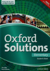 Oxford Solutions Elementary Podręcznik Szkoła ponadgimnazjalna - Falla Tim | mała okładka