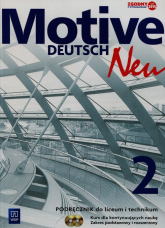 Motive Deutsch Neu 2 Podręcznik dla kontynuujących naukę + 2CD Zakres podstawowy i rozszerzony Liceum i technikum - Danuta Koper, Jarząbek Alina | mała okładka