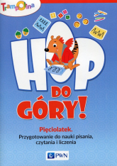 Trampolina Hop, do góry! Pięciolatek Przygotowanie do nauki pisania, czytania i liczenia - Aneta Głuszniewska | mała okładka