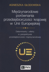 Międzynarodowe porównania przedsiębiorczości krajowej w Unii Europejskiej Determinanty i efekty w perspektywie przedsiębiorczości międzynarodowej - Agnieszka Głodowska | mała okładka