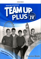 Team Up Plus 4 Materiały ćwiczeniowe + Online Practice - Anyakwo Diana, Bowen Philippa, Delaney Denis | mała okładka