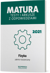 Fizyka Matura 2021 Testy i arkusze z odpowiedziami Zakres rozszerzony - Anna Dobosz, Ewa Przysiecka | mała okładka