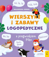 Wierszyki i zabawy logopedyczne z pingwinkiem Piko - Małgorzata Korbiel | mała okładka