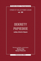Dekrety papieskie Synodi et collectiones legum, vol. XIII - Monika Ożóg, Pietras Henryk | mała okładka