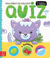 Quiz 2-latka z kotkiem Zabawa naklejkami i test wiedzy malucha - Anna Podgórska | mała okładka