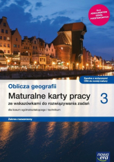 Oblicza geografii 3 Maturalne karty pracy Zakres rozszerzony Szkoła ponadpodstawowa - Siliczak Waldemar | mała okładka